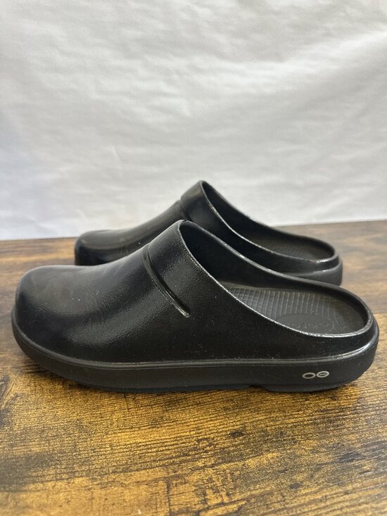 OOFOS Shoes - Oofos OOcloog Luxe Clog Womens Size 11 Mens 9 EU 42 Black Walking Recovery Shoes